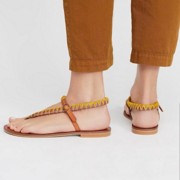 FREE PEOPLE Vegan Sandal Tan Brown size 7 - Picture 3 of 11